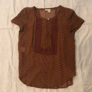 Anthropologie- Meadow Rue sheer top